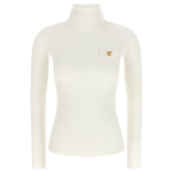 Elisabetta Franchi Sweaters - Elisabetta Franchi White Lycra Women's Cardigan